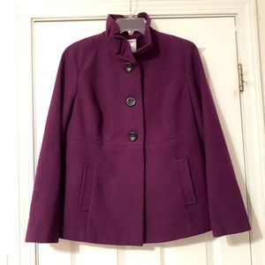 Women’s Old Navy size L purple pea coat